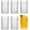 Clear, variant on PETGLE Hobnail Drinking Glasses Set of 12,12 Oz Highball Glasses Embossed Boho Water Glass Cups Kitchen Bar Tumbler Glassware Set for Whiskey, Beer