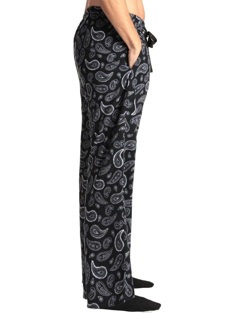 followme Men's Microfleece Pajamas - Paisley Bandana Print Pajama