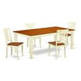 thumbnail image 4 of East West Furniture Logan 5 Piece Lath Back Dining Table Set, 4 of 4