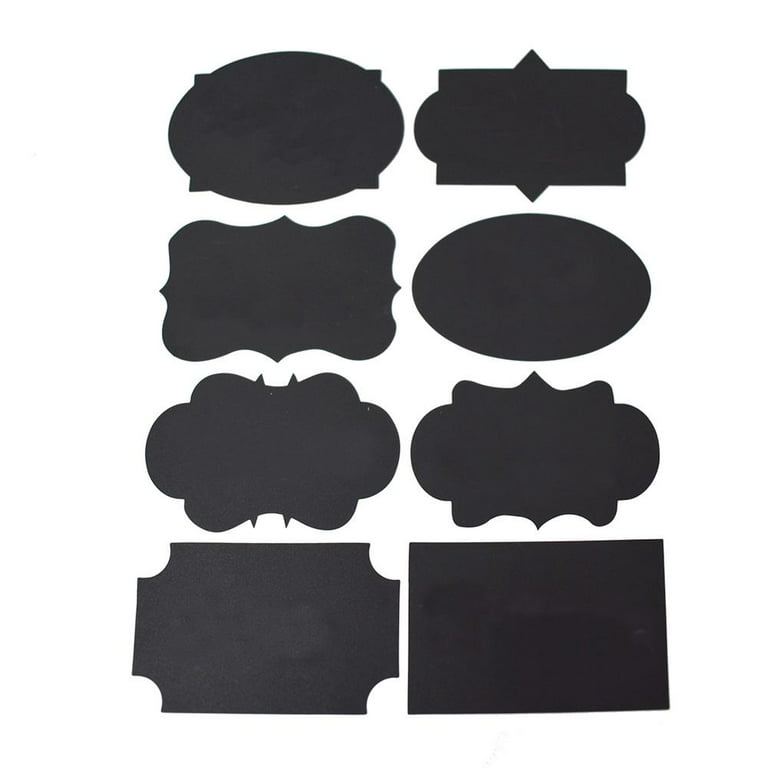 Reusable Adhesive Chalkboard Labels, 16-Piece
