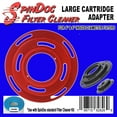 thumbnail image 3 of SpinDoc Filter Cleaner Large Cartridge Adapter, for 4 & 6 inch Filter Cartridges Works with The Standard 3 inch Filter kit to Adapt to Larger Size Pool Filters, 3 of 6