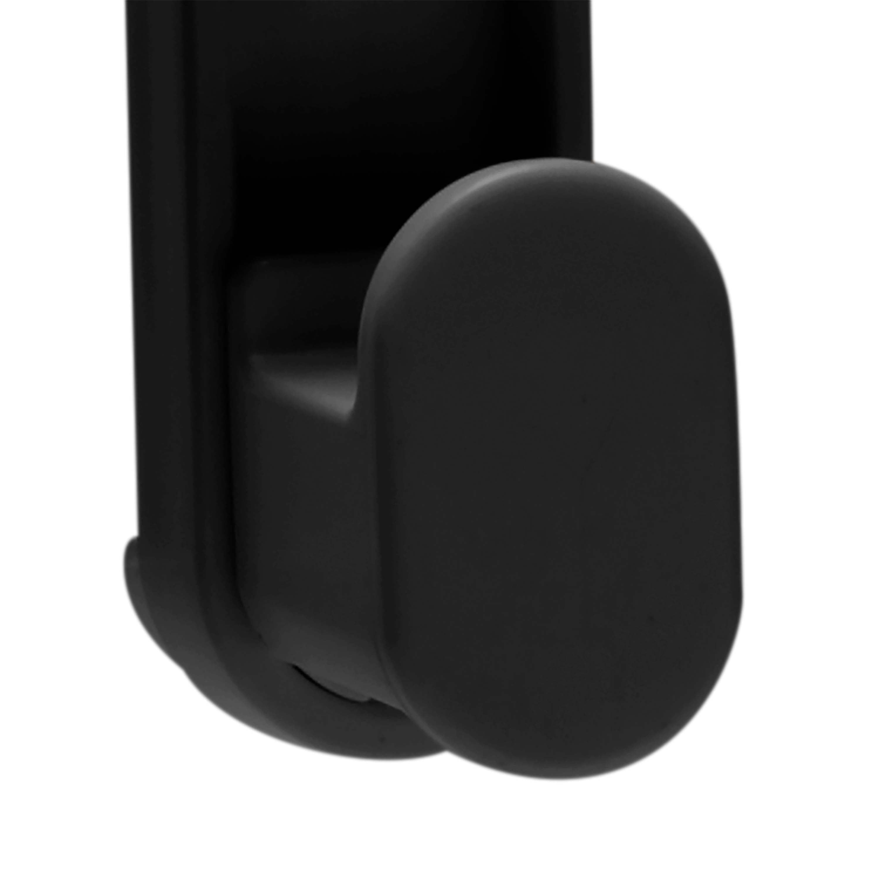 Bath Bliss 2 Pack Gel-Suction Power Hooks in Matte Black