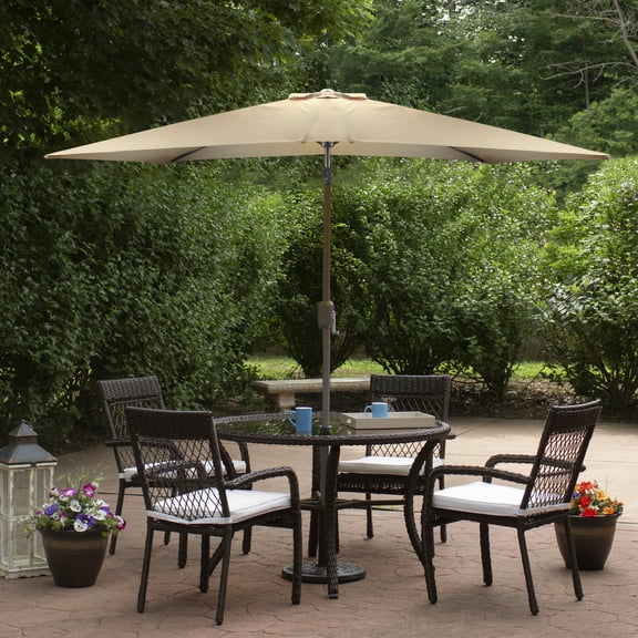 Northlight 8.5' Outdoor Patio Market Umbrella with Hand Crank - Brown