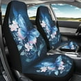 thumbnail image 2 of Binienty Blue Butterfly Car Seat Cover, Non-Slip Auto Front Seat Covers Automobile Seats Protectors Car Accessories for Vehicle, Cars, Sedan, Truck, SUV, Van, 2 of 7
