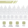 thumbnail image 4 of Uxcell 3.14 inch Wide 5 Yard Lace Ribbon Floral Pattern White Embroidered Lace Trim for Sewing Making, Gift Wrapping, 4 of 5