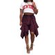 thumbnail image 1 of SAYOO, falda a cuadros con dobladillo Irregular para mujeres jóvenes, minifalda acampanada de cintura alta, falda corta plisada con nudo en la parte delantera, ropa de calle SAYOO  Ocio, 1 of 4