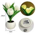 thumbnail image 2 of Lámpara de mesa LED Lámpara de tulipán Flor artificial Luz nocturna Ramo de flores falsas, 2 of 6