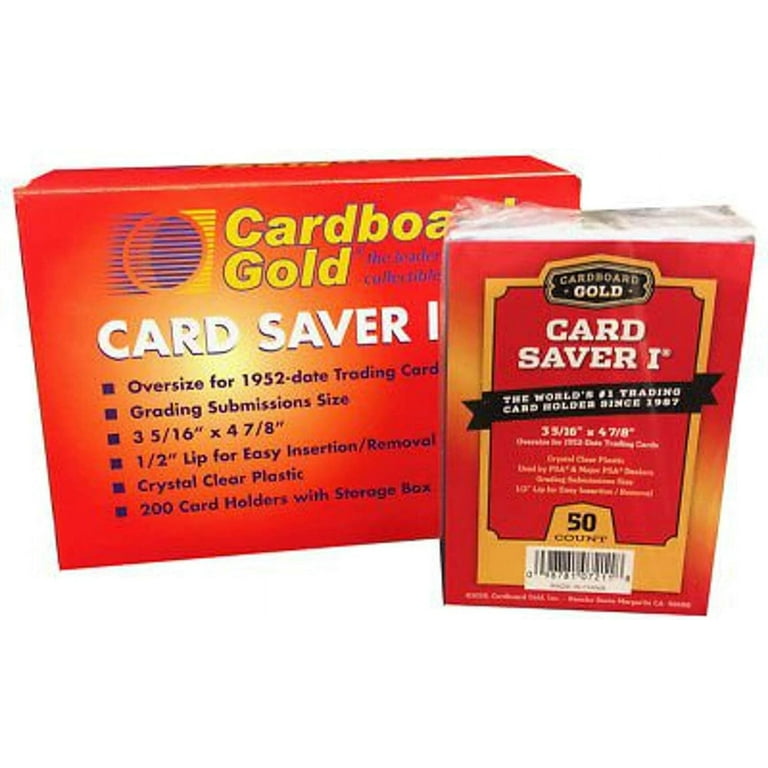 CBG Card Saver 1 - 200 Large Semi Rigid Trading Collector