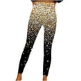 thumbnail image 3 of lcziwo Daily Sales, Womens Leggings Fashion Glitter Sequin Print Yoga Pants Stretchy High Waisted Workout Gym Tights Cozy Lounge Pants Multicolor XXL, 3 of 7