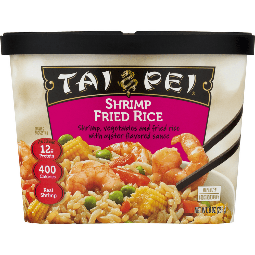 Tai Pei Shrimp Fried Rice Frozen Asian Entrée 9 oz - Walmart.com ...