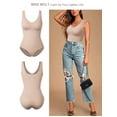 thumbnail image 4 of Women Shapewear Bodysuit Slim Body Shaper Sexy Scoop Neck Thong Bodysuit Tummy Control Jumpsuit Tops, 4 of 6