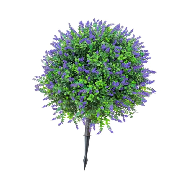 Estaca de flores artificiales para jardín, estaca decorativa premium, fácil de usar, centro de mesa Púrpura