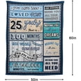 thumbnail image 7 of DAJU 18 Year Old Boy Birthday Gift Super Soft and Warm Happy Birthday Blanket Digital Heartwarming Sentences Creative Design Ideal Gifts for 18th(50*60inch), 7 of 7