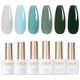 thumbnail image 1 of Set de esmaltes de uñas en gel GAOY Green Dark Forest Green Blue Grey, 1 of 6