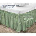 thumbnail image 5 of SGI Bedding 14 Inch Wrap Around Bedskirt | Microfiber Wrap Around Bed Skirt | Fade-Resistant, Wrinkle-free, Anti-static, Decorative, Extra Storage Space, Clutter-Free | Wyoming King, Moss, 5 of 8