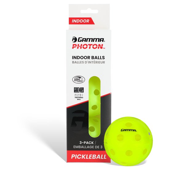 Pelotas de pickleball GAMMA Sports Photon para interiores, aprobadas por la USAPA, accesorios de pic