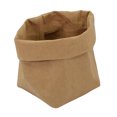 thumbnail image 1 of Washable Kraft Paper Container Decorative Reusable Paper Bag Organizer Flowerpot Cover Toy for Decoration and Storage Size S(Light Brown), 1 of 6