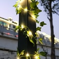 6.56 Ft Green Ivy Leaves Fairy String Lights Battery Operated, 20 LEDs