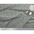 thumbnail image 3 of Soimoi Modal Satin Fabric Flower Watercolor Printed Craft Fabric by The Yard 42 Inch Wide, 3 of 3