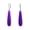 Purple-Quartz, variant on Womens Long Linear Quartz Turquoise Onyx Gemstone Dangle Earrings