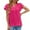 Hot Pink, variant on WIZUTIZ Corset Tops for Women up to 30% Off Plus Shirts Short Sleeve Loose Fit Athletic Solid Tshirts Summer-Beach Ladies Blouse Holiday Beach Trendy Tops Oversize Lightweight V-Neck T-shirt Hot Pin