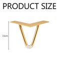 thumbnail image 5 of Mid-Century Modern Hairpin Legs, Set Of 4 Diy Furniture Legs In Gold With Cold Rolled Steel Construction And Rustproof Gold Coating For Unmatched Durability, 5 of 5