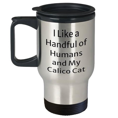 Funny Calico Cat Travel Mug - Perfect Gift for Cat Lovers on Father's Day