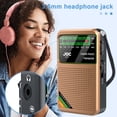 thumbnail image 2 of Radio De Bolsillo Mini Radio PortáTil De Banda Radio AM/FM/SW Con BateríA Recargable Soporte Para Auriculares MiniRadio Para Ancianos, D, 2 of 5