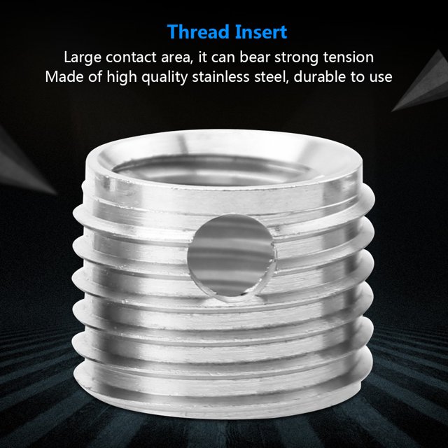 Insert de Filetage en Acier Inoxydable, 10pcs 307 en Acier Inoxydable Filetage Insert de Réparation Insert Haut de la Ligne