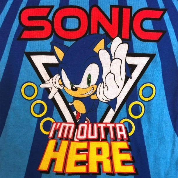 Sonic the online hedgehog pajamas walmart