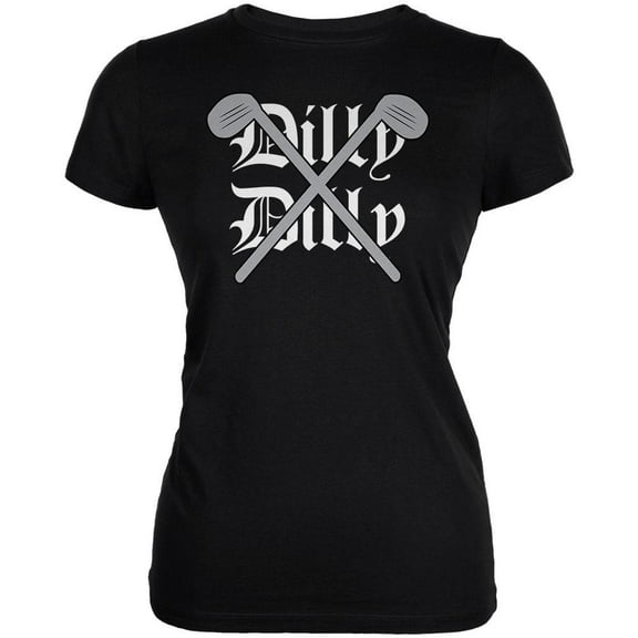 Dilly Dilly Golf Not Allowed Juniors Soft T Shirt Black MD