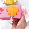 thumbnail image 5 of Rosa - Juego de 2 moldes para paletas de silicona y palitos de paleta con tapas Formas clásicas, 5 of 5