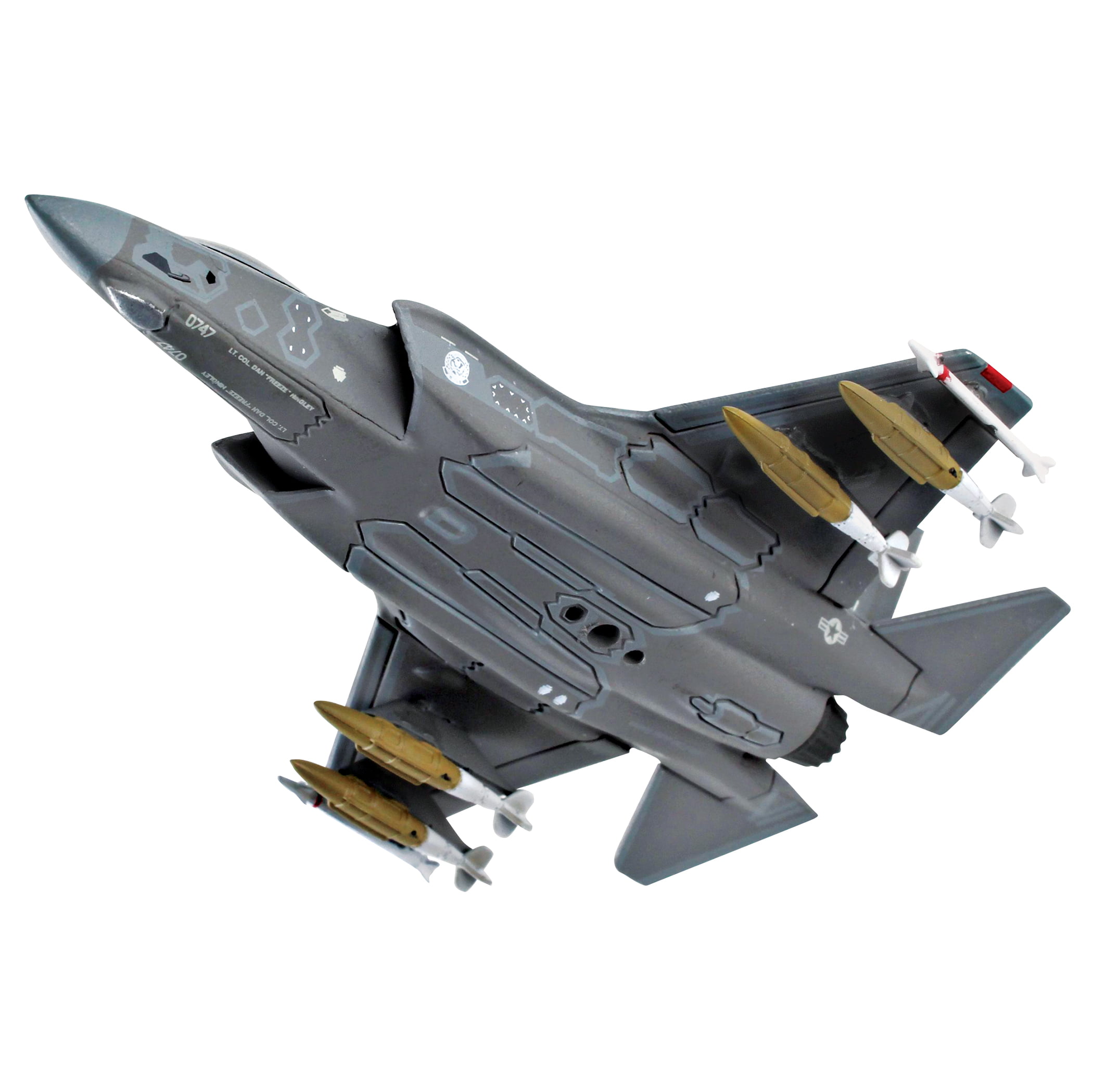 Postage Stamp Planes PS5602 F-35 Lightning II 58th FS Scale 1 by 144 USAF  Diecast Model with Stand