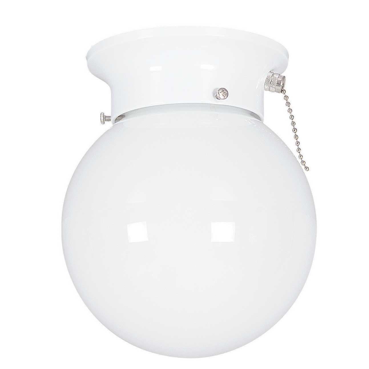 Sunset Lighting F2204 1 Light 6" Wide Flush Mount Globe Ceiling Fixture