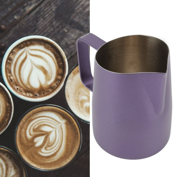 ESTINK Cuque Pichet à Mousser Le Lait 350ml Acier Inoxydable Lait