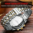 thumbnail image 5 of POEDAGAR Men Watch Stainless Steel Business Watches Top Brand Luxury Quartz Men's Wristwatch Waterproof Luminous Date Week Man, 5 of 5