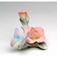 thumbnail image 3 of Ceramic Butterfly and Rose Figurine 3x2x2.25 Gift for Nature Lovers, 3 of 3