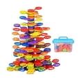 thumbnail image 1 of Blocs d'Empilage d'Arbres Jeux Interactifs Parent-Enfants Motricité Fine 400 Pcs, 1 of 9