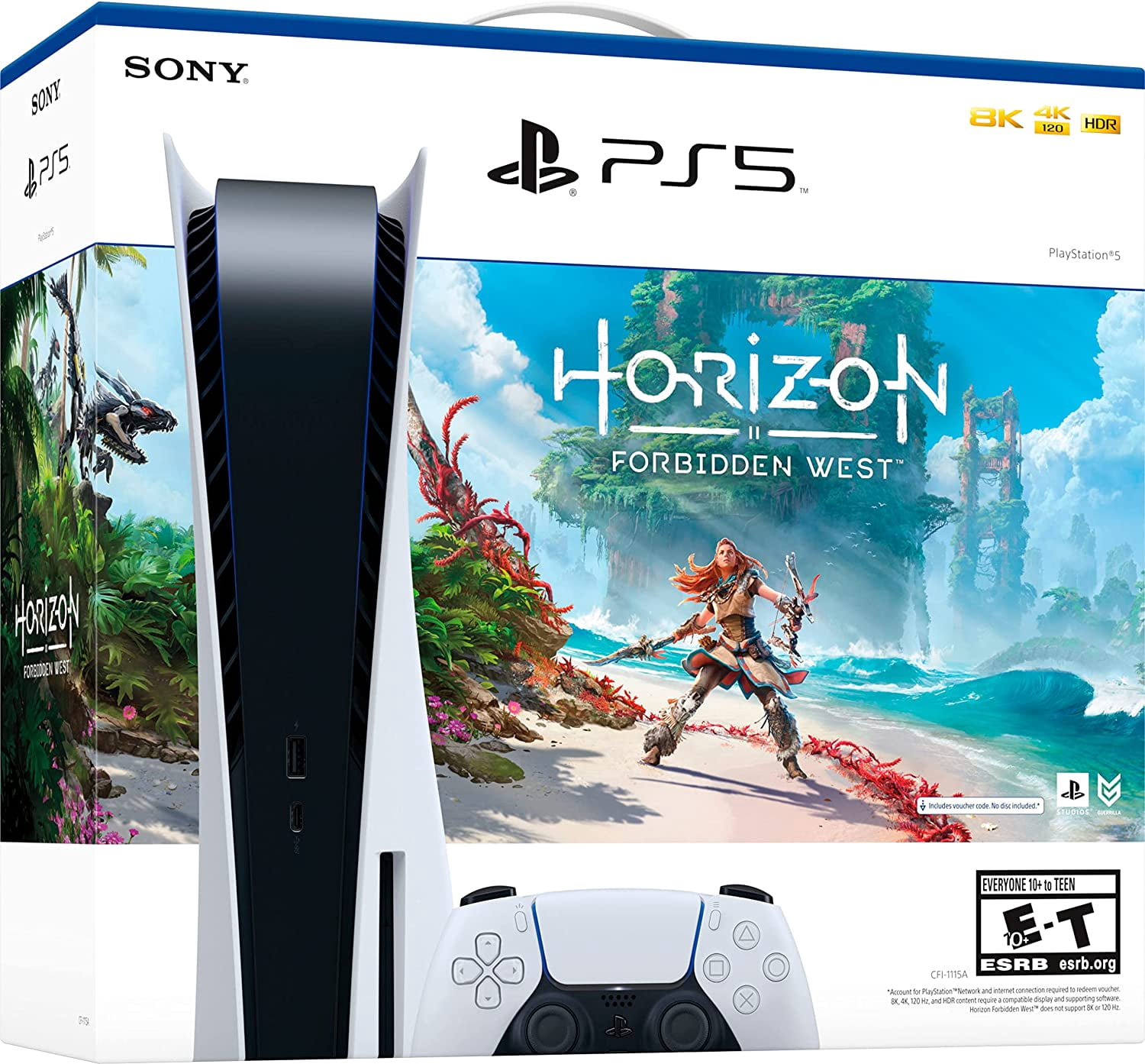 Playstation_PS5 Console- Horizon Forbidden West Bundle + Stand and Cooling Station + Controller Charging