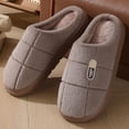 thumbnail image 7 of Gvdentm Mens House Slip-On Slippers Slip on Indoor Outdoor House Shoes Slippers for Women Memory Foam(Coffee,12), 7 of 7