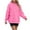 Hot Pink, variant on Oversized Hoodies for Women 2025 Fall Winter Long Sleeve Plain Basic Hooded Sweatshirt with Pockets Pullover Tops