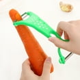 thumbnail image 5 of 3pcs Multifuncional Peeler Vegetable Fruit Peeler con mango cómodo antideslizante (color aleatorio), 5 of 5
