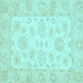 thumbnail image 1 of Ahgly Company Indoor Square Oriental Light Blue Traditional Area Rugs, 6' Square, 1 of 4