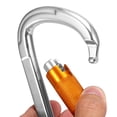 thumbnail image 4 of 25KN Locking Gate Carabiner Certified Auto Lock Carabiner Outdoor D-ring Buckle Climbing Rappelling Canyoning Hammock Locking Clip, 4 of 7