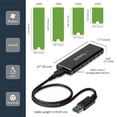 thumbnail image 1 of StarTech.com Caja de Aluminio SSD M.2 a USB 3.0 (5Gbps) con UASP - M.2, 1 of 2