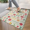 thumbnail image 4 of Pioneer Flower Floral Print Pattern Door Rugs,Washable Non Slip Door Mats Indoor,Decorative Door Mats,Entry Mat Indoor for Entrance,Bedroom,Kitchen,Bathroom,17"x30", 4 of 6