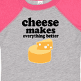 thumbnail image 4 of Inktastic Cheese Makes Everything Better Boys or Girls Baby Bodysuit, 4 of 5