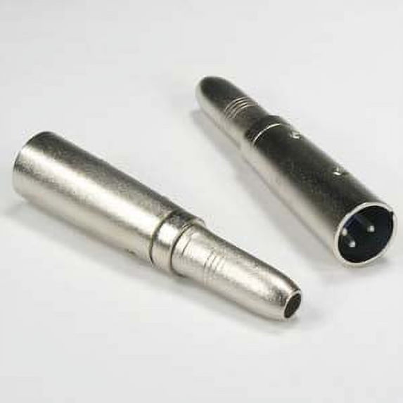 ACCL XLR 3P Male to 1/4" Stereo Jack Adater, 4 Pack