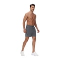 thumbnail image 3 of Taigaofy Men's 5" Workout Athletic Running Shorts Quick Dry Lightweight Gym Shorts Gray M, 3 of 9