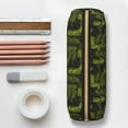 thumbnail image 6 of Uemuo Tropical Palm Leaves Fern Leaf Printed Leather Pencil Case, Pencil Pouch, Portable Pencil Bag, Pen Case for& Office, 6 of 7